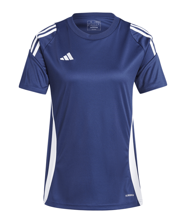 adidas Tiro 24 Trikot Damen Blau Weiss - blau