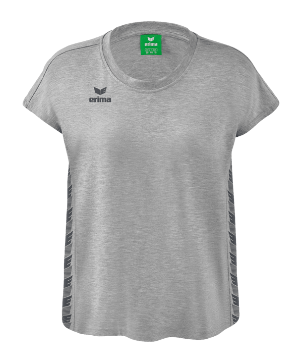 Erima Team Essential T-Shirt Damen Hellgrau Grau - grau