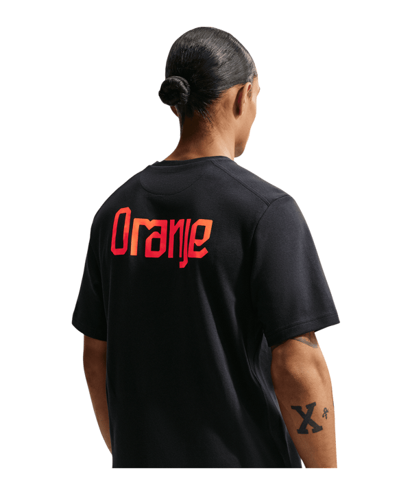 Nike KNVB Niederlande Primary T-Shirt Schwarz F010 - schwarz