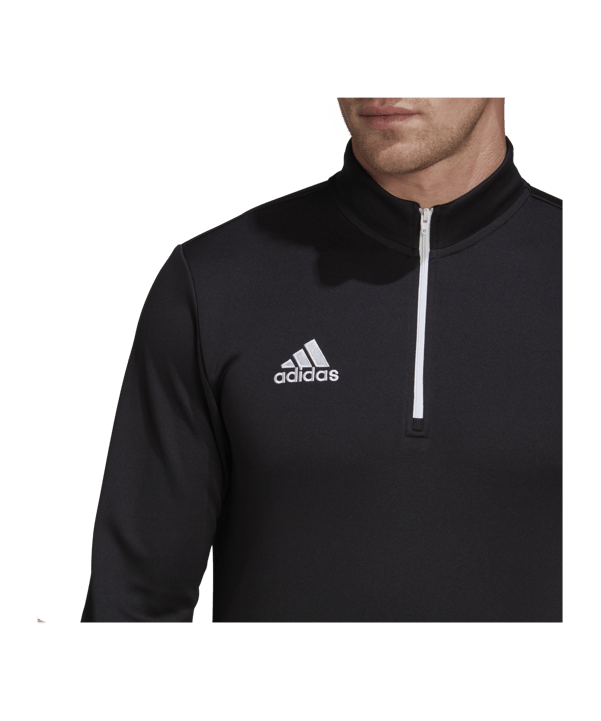 adidas Entrada 22 HalfZip Sweatshirt Schwarz - schwarz