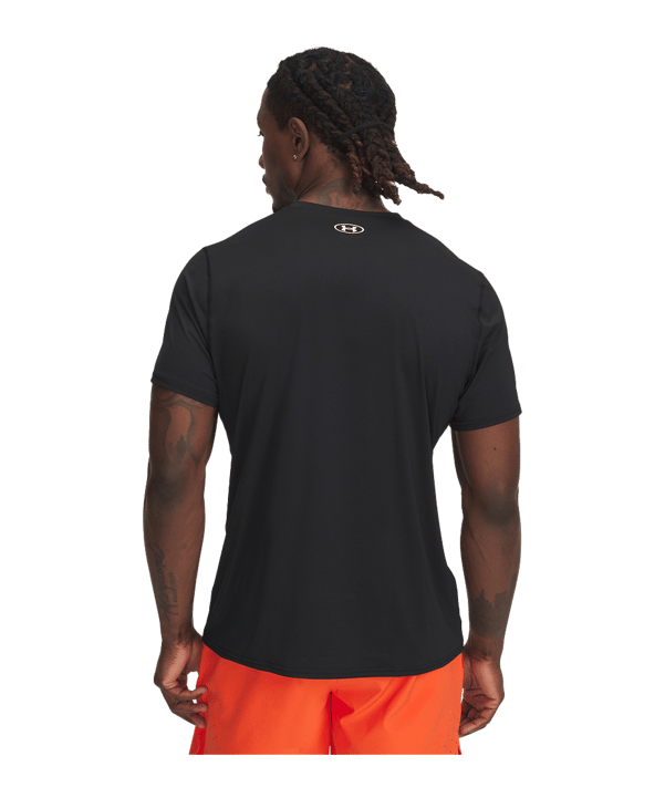 Under Armour Heatgear Fitted T-Shirt Schwarz F001 - schwarz