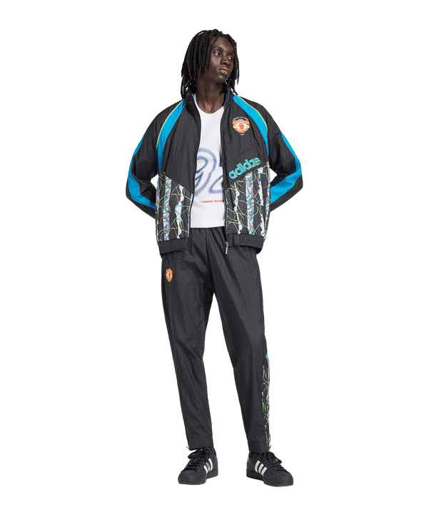 adidas Manchester United 90 Jacke Schwarz - schwarz