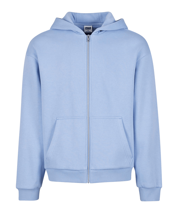 Urban Classic Fluffy Kapuzenjacke Blau - blau