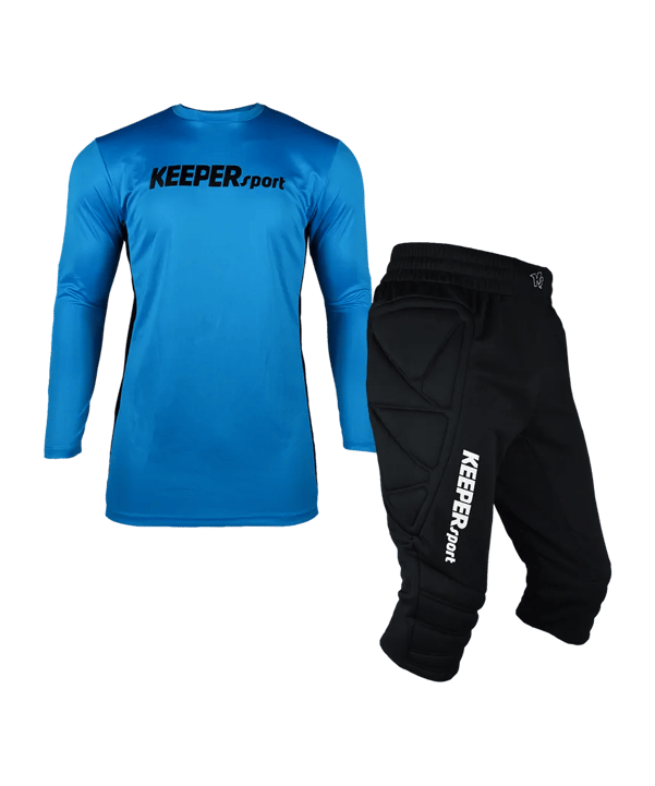 KEEPERSport Torwarttrikot Set Langarm Kids Blau F904 - blau