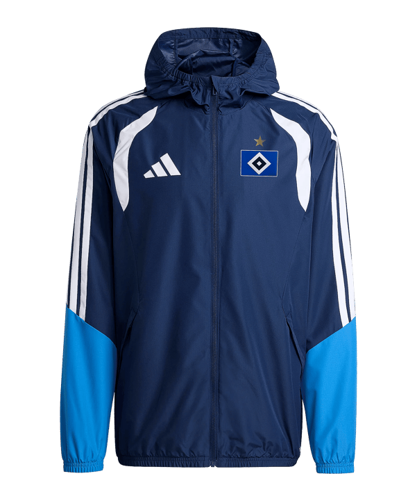 adidas Hamburger SV Regenjacke Blau - blau