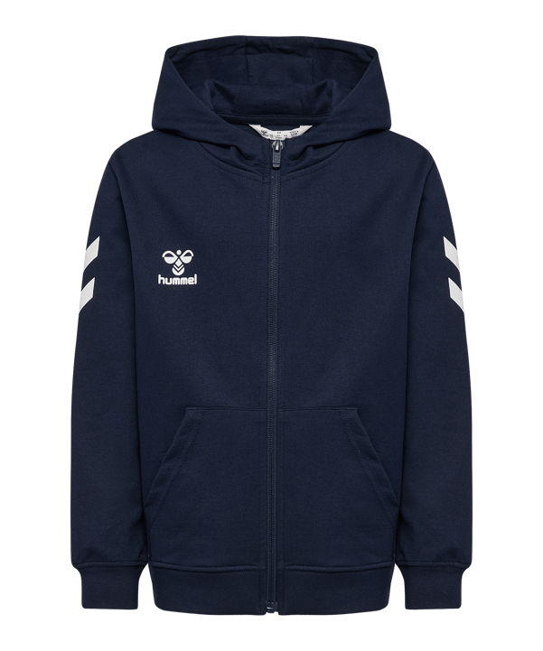 Hummel Go 2.0 Chevron Kapuzenjacke Kids Blau F7026 - blau