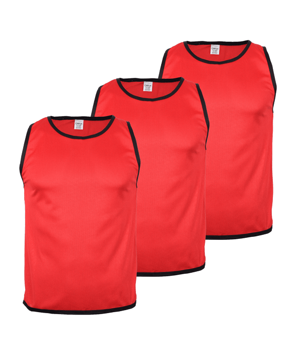 Cawila ACADEMY Trainingsleibchen 3er Set Kids Rot - rot