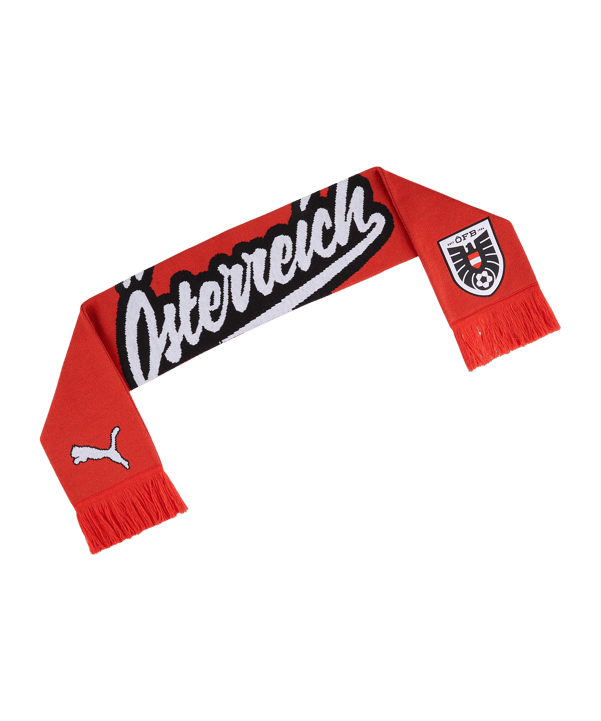 PUMA ÖFB Österreich Culture Schal Rot F02 - rot