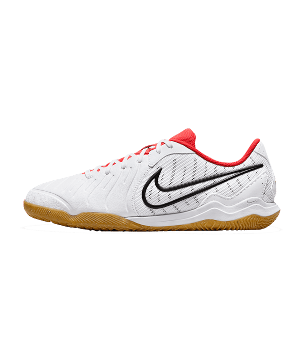 Nike Tiempo Legend X Academy IC Halle Ready Weiss Schwarz Rot F100 - weiss
