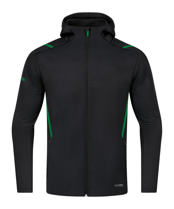 JAKO Challenge Freizeit Kapuzenjacke Kids F503 - schwarz