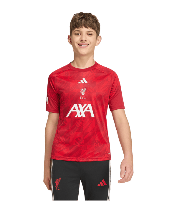 adidas FC Liverpool Pre Match Trikot 2026/2027 Kids Rot - rot