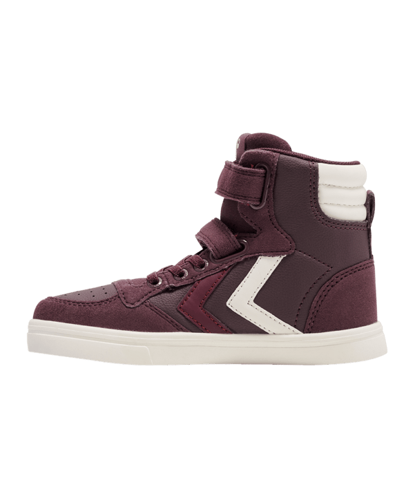 Hummel Slimmer Stadil Leather High Sneaker Kids Blau F7666 - blau