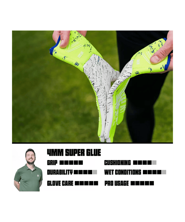 KEEPERsport Hero Elite NC Torwarthandschuhe Gelb - gelb