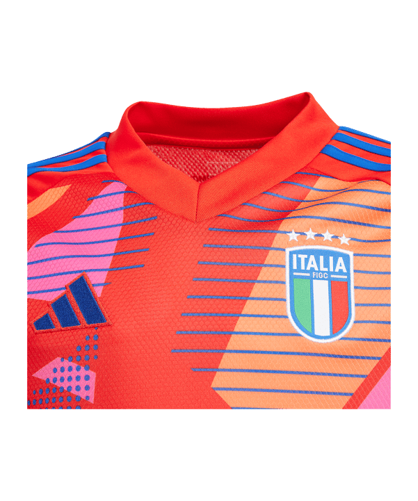 adidas Italien Torwarttrikot Langarm Kids Rot - rot