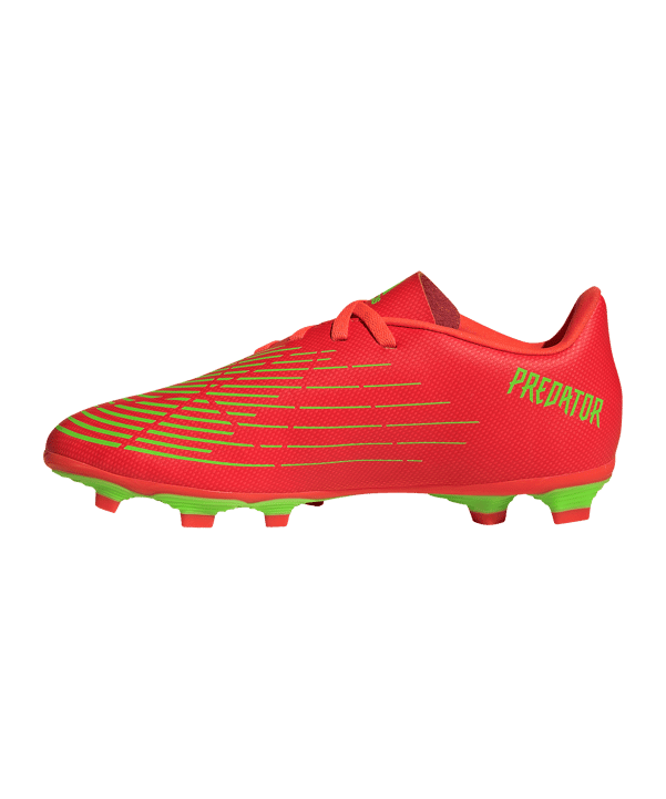 adidas Predator EDGE.4 FxG Kids Rot Grün - rot