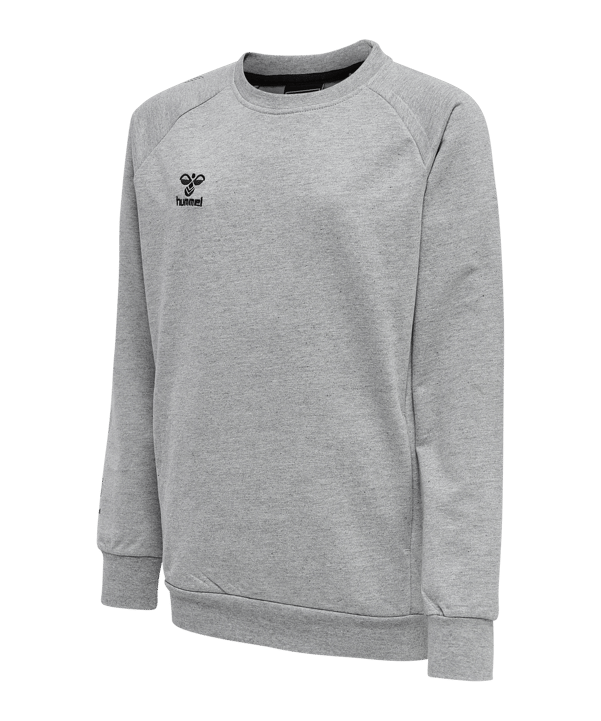 Hummel Move Grid Cotton Sweatshirt Kids Grau F2006 - grau