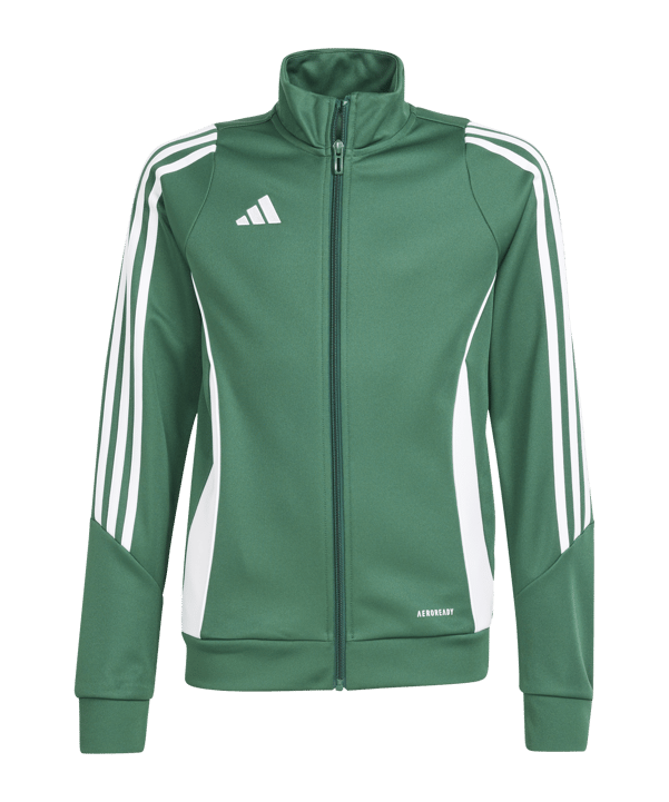 adidas Tiro 24 Trainingsjacke Kids Grün Weiss - gruen