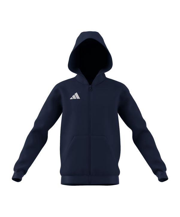 adidas Entrada 26 Kapuzenjacke Kids Blau - blau
