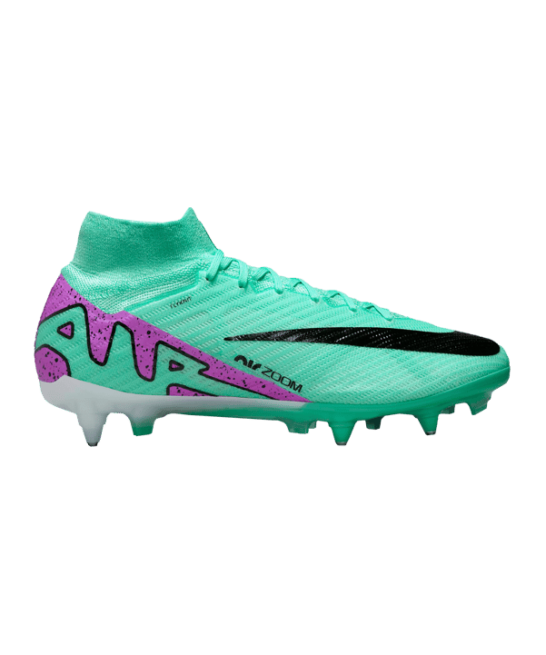 Nike Air Zoom Mercurial Superfly IX Elite SG-Pro AC Grün Pink Schwarz F300 - gruen