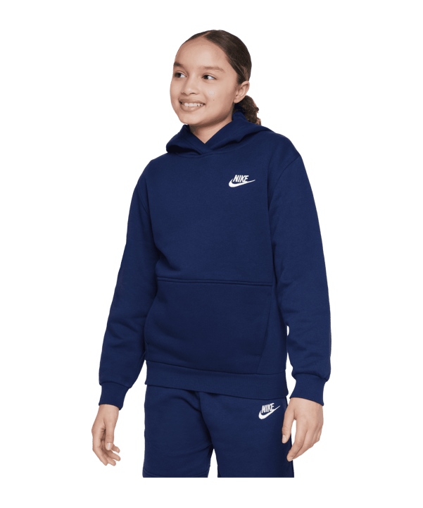 Nike Club Fleece Hoody Kids Blau F410 - blau