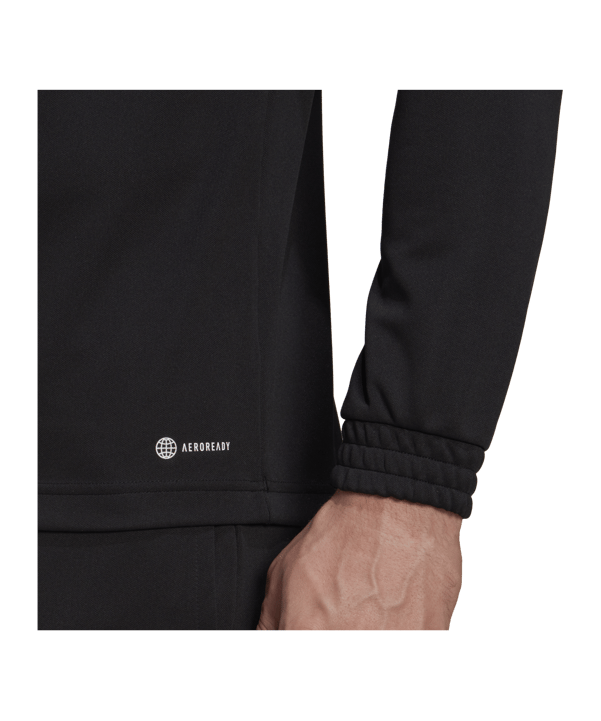 adidas Entrada 22 HalfZip Sweatshirt Schwarz - schwarz