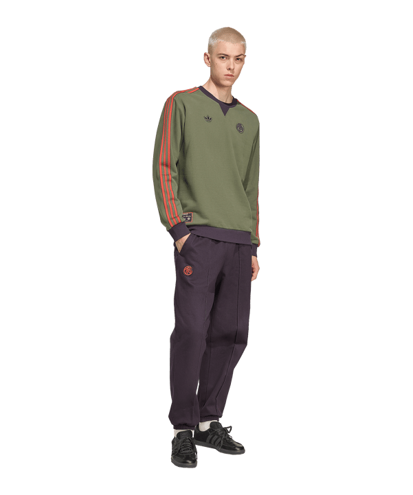 adidas FC Bayern München Icon Sweatshirt Grün - gruen