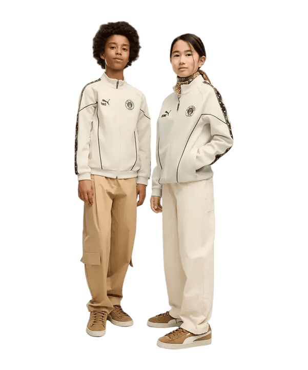 PUMA FC St. Pauli KING Anthem Jacke Kids Weiß F10 - weiss