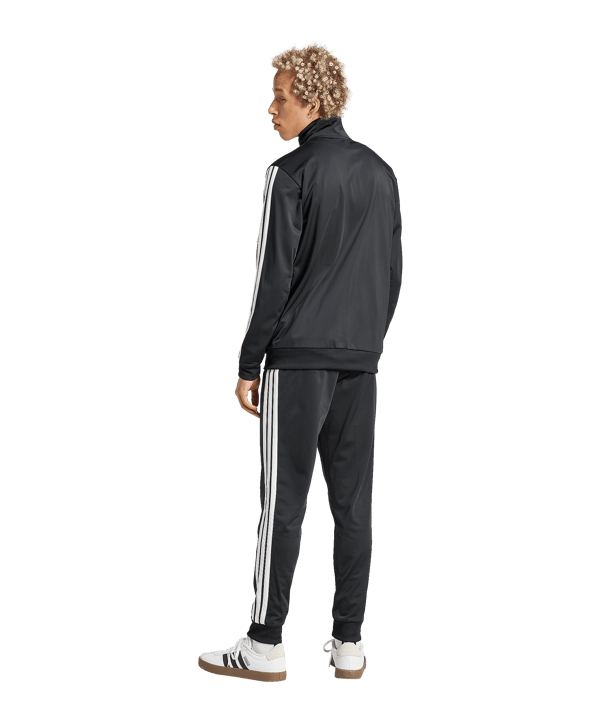 adidas 3 Stripes Trainingsanzug Schwarz - schwarz