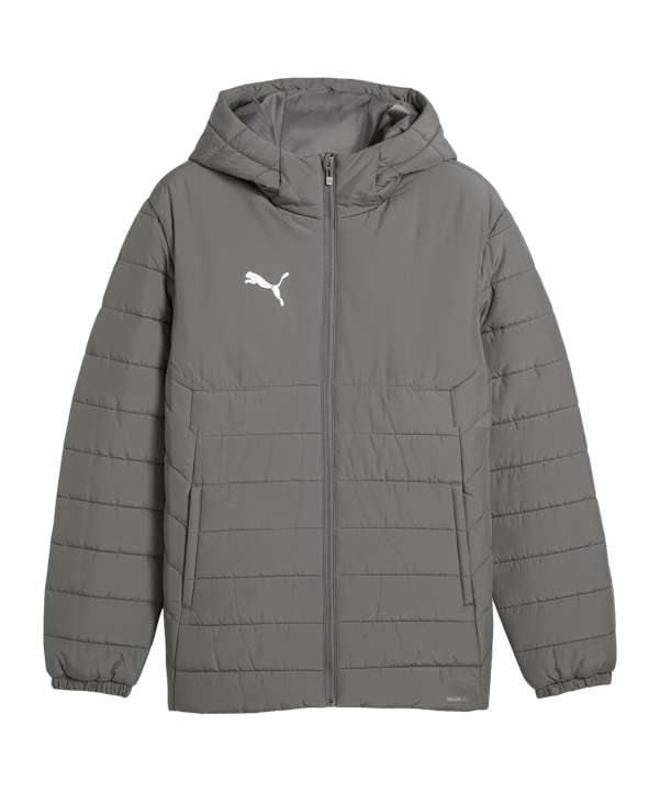 PUMA teamAdiitions Padded Kapuzenjacke Grau F13 - grau