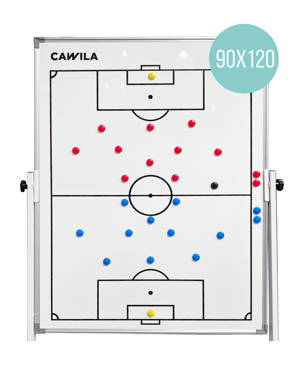 Cawila Taktiktafel Fussball inkl. Tasche| Size: 90 x 120 cm Weiss - weiss