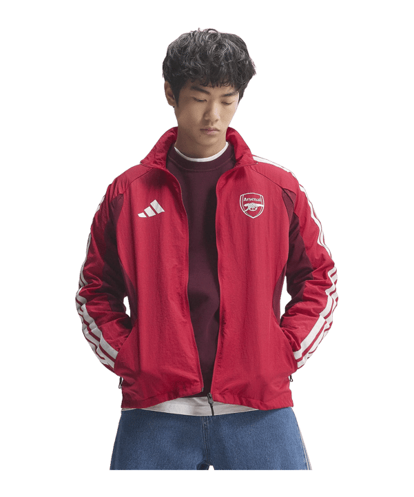 adidas FC Arsenal London Anthem Jacke Rot - rot