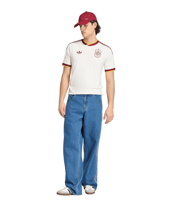 adidas FEF Spanien Trikot Away WM 2026 Weiß - weiss