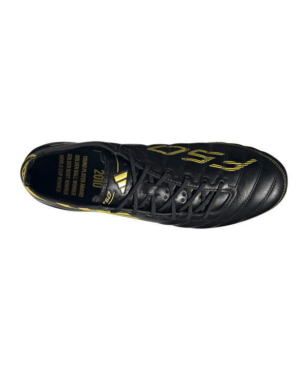 adidas F50 Elite Leather Adizero 2010 FG Schwarz - schwarz