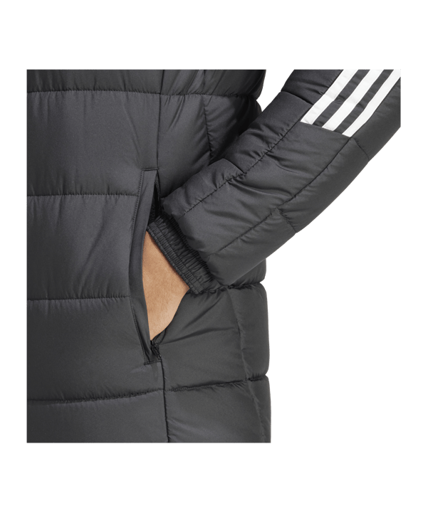 adidas Tiro 24 Long Coachjacke Schwarz Weiss Laufschuh - schwarz