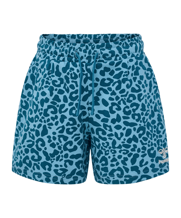 Hummel Flowy Aop Short Kids Blau F7058 - blau