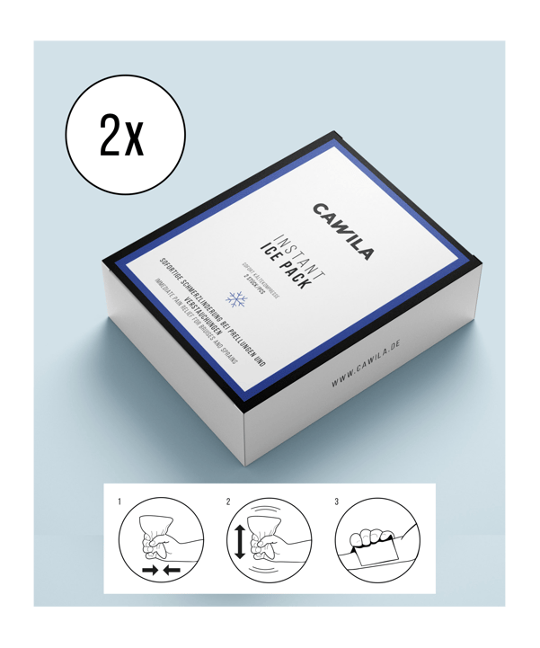 Cawila Instant ICE PACK 2 Stück 22 x 15cm - weiss