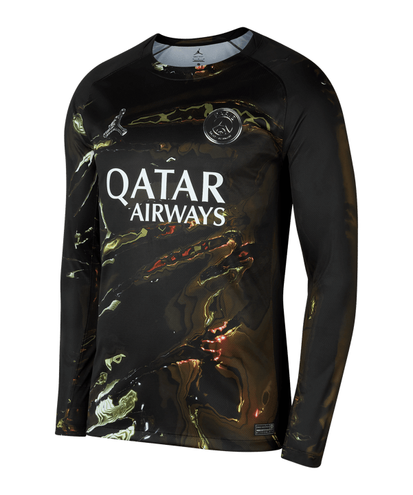 Nike Paris Saint-Germain Stadium Trikot Langarm Schwarz F011 - schwarz