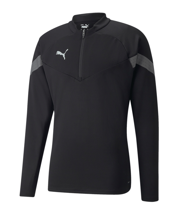 PUMA teamFINAL Training 1/4 Zip Sweatshirt F03 - schwarz