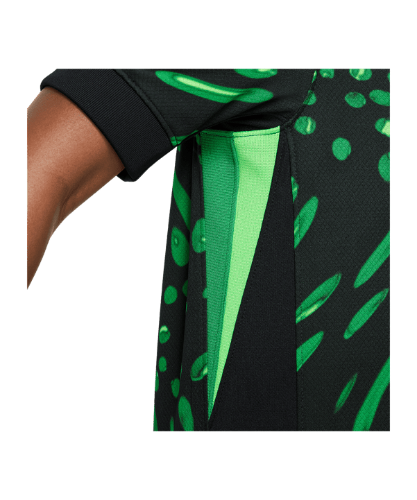 Nike Nigeria Trikot Away 2024 Kids Schwarz F010 - grau