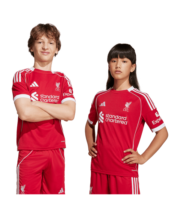 adidas FC Liverpool Trikot Home 2025/2026 Kids Rot - rot