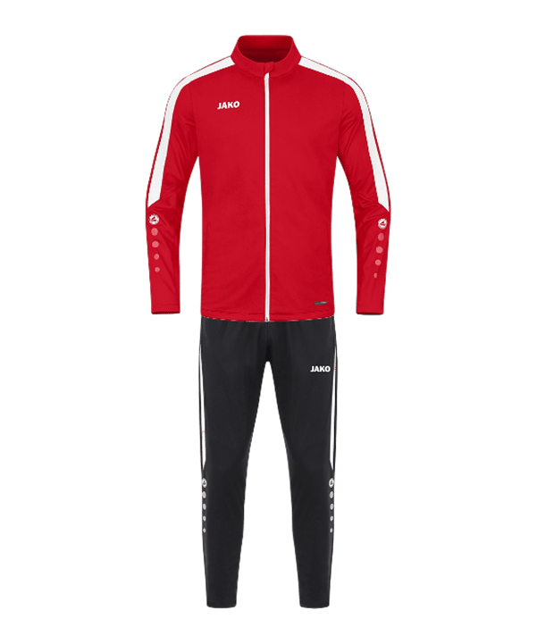 JAKO Polyester Power Trainingsanzug Rot F100 - rot