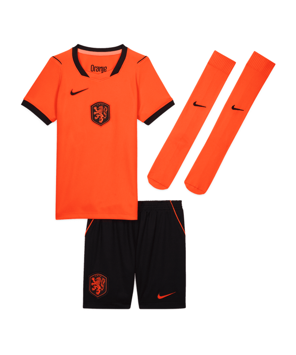 Nike KNVB Niederlande Minikit Trikot Set Home WM 2026 Kids Orange F809 - orange