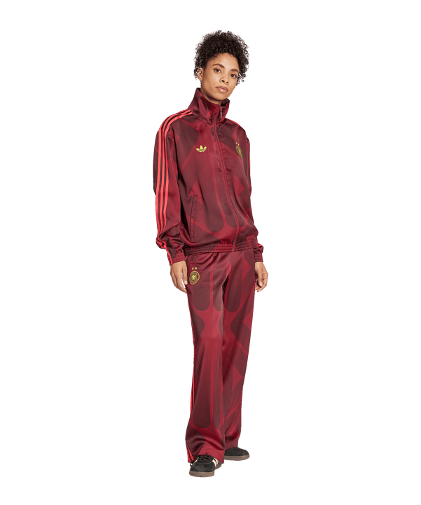 adidas Deutschland Track Sweatshirt Damen Rot - rot