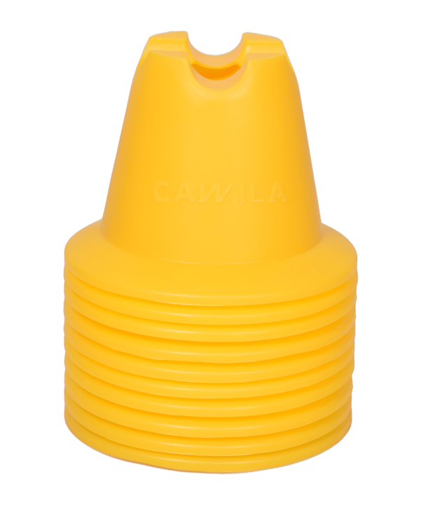 Cawila Mini-Pylone 10er Set Gelb - gelb
