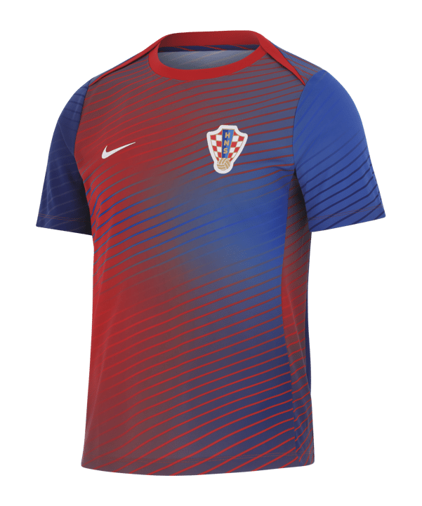 Nike Kroatien Academy Pro T-Shirt EM 2024 Blau - blau