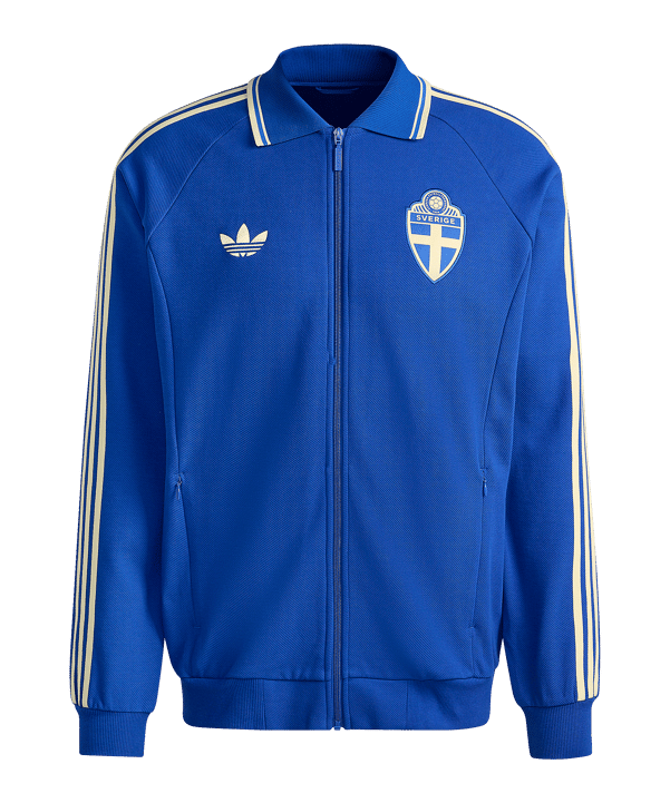adidas SvFF Schweden Jacke Blau - blau