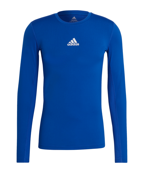 adidas Techfit Shirt langarm Blau - blau