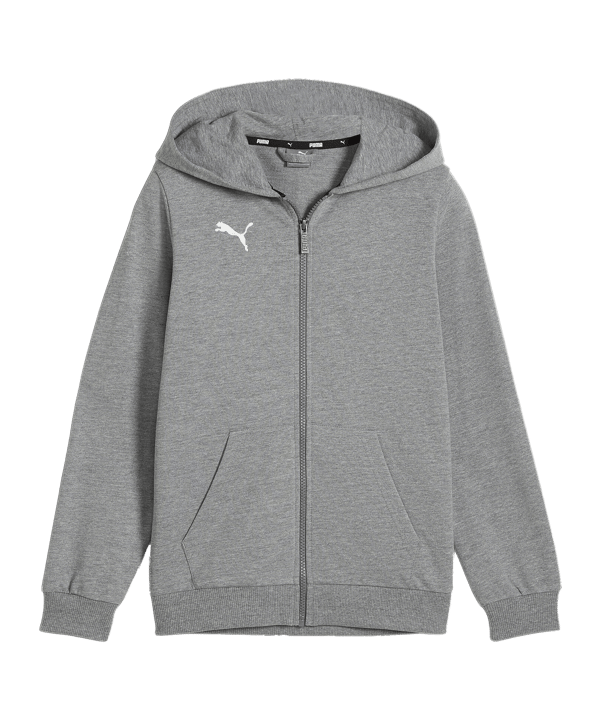 PUMA teamGOAL Casuals Kapuzenjacke Kids Grau F33 - grau