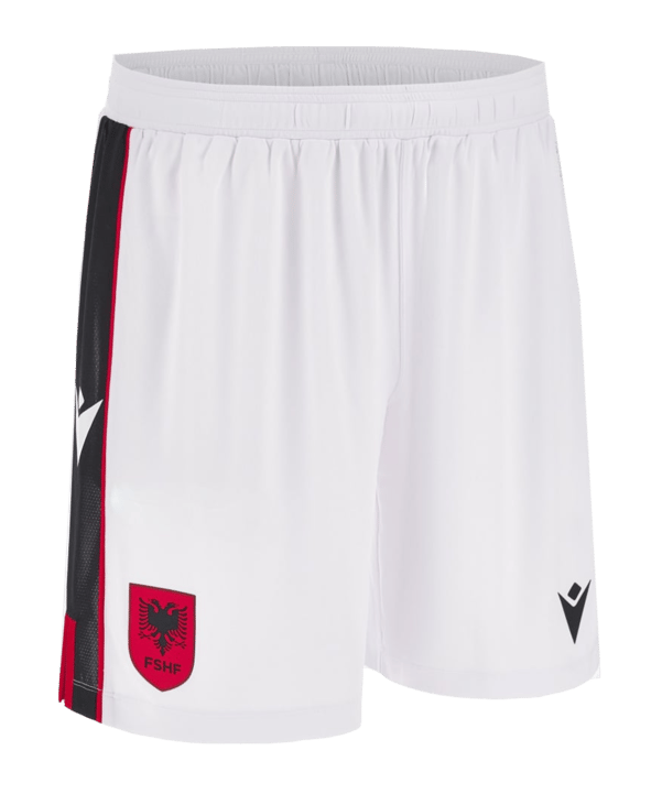 Macron Albanien Short Away 2023 Weiss - weiss