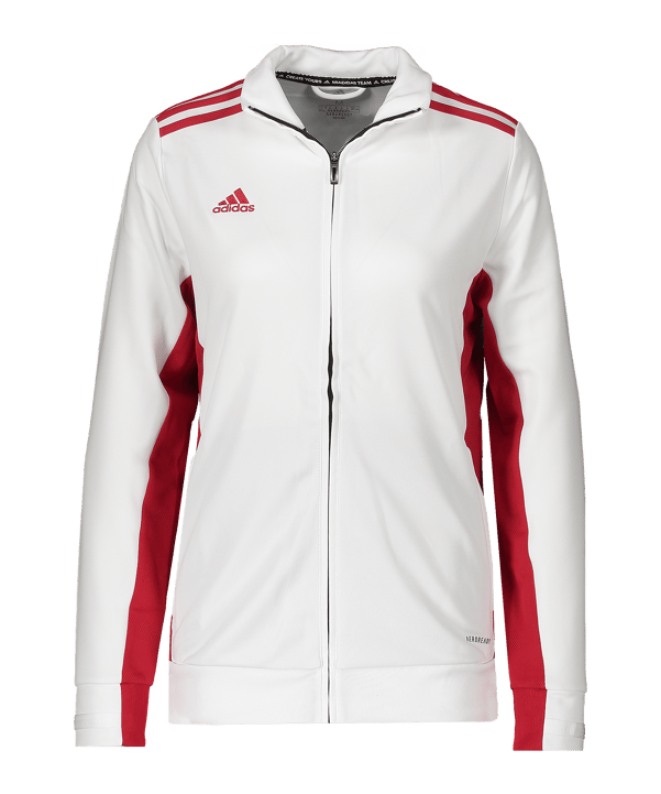 adidas MT19 Trainingsjacke Damen Rot Weiss - weiss
